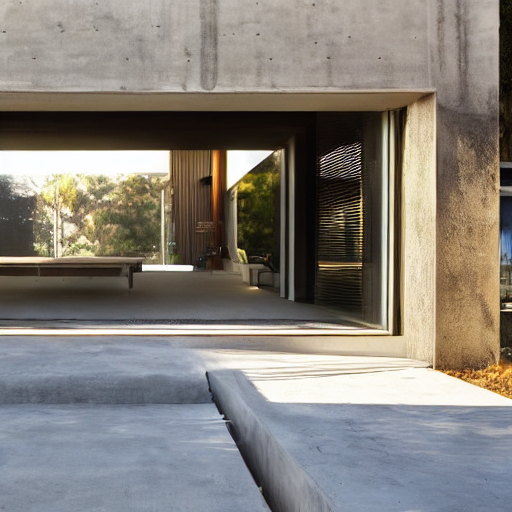 Modern home design with Concrete