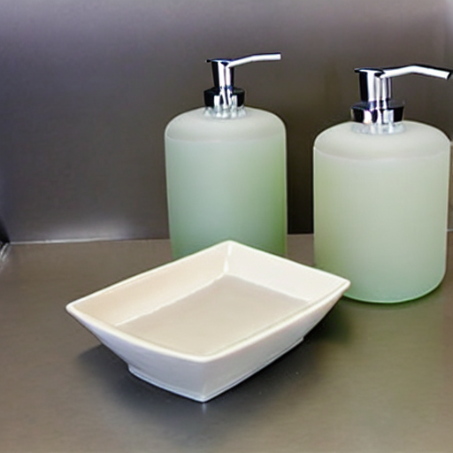 Soap Dishes and Dispenser